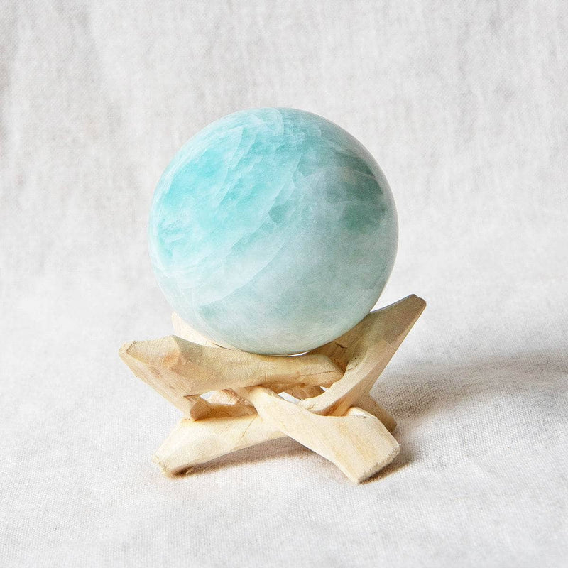 Amazonite Sphere with Tripod by Tiny Rituals - A Girl's Gotta Spa!