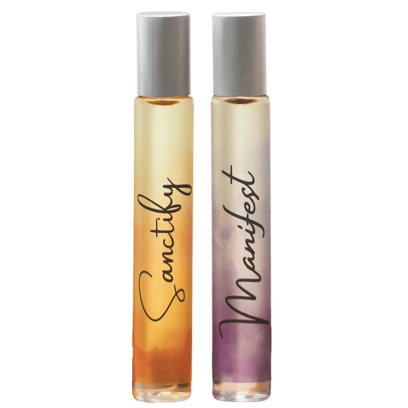 Reiki-Infused Sanctify and Manifest Rollerball Perfumes - A Girl's Gotta Spa!