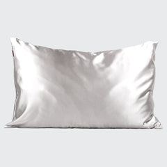 Satin Pillowcase - Silver by KITSCH - A Girl's Gotta Spa!