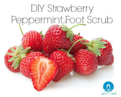 DIY Strawberry Peppermint Foot Scrub - A Girl's Gotta Spa!