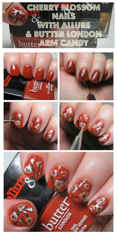 How To: Cherry Blossom Nail Art - A Girl's Gotta Spa!
