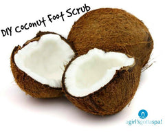 Hydrating DIY Coconut Oil Foot Scrub - A Girl's Gotta Spa!