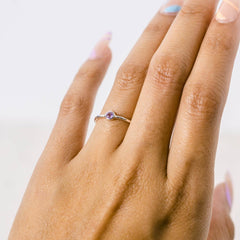 Amethyst Silver or Gold Ring by Tiny Rituals - A Girl's Gotta Spa!