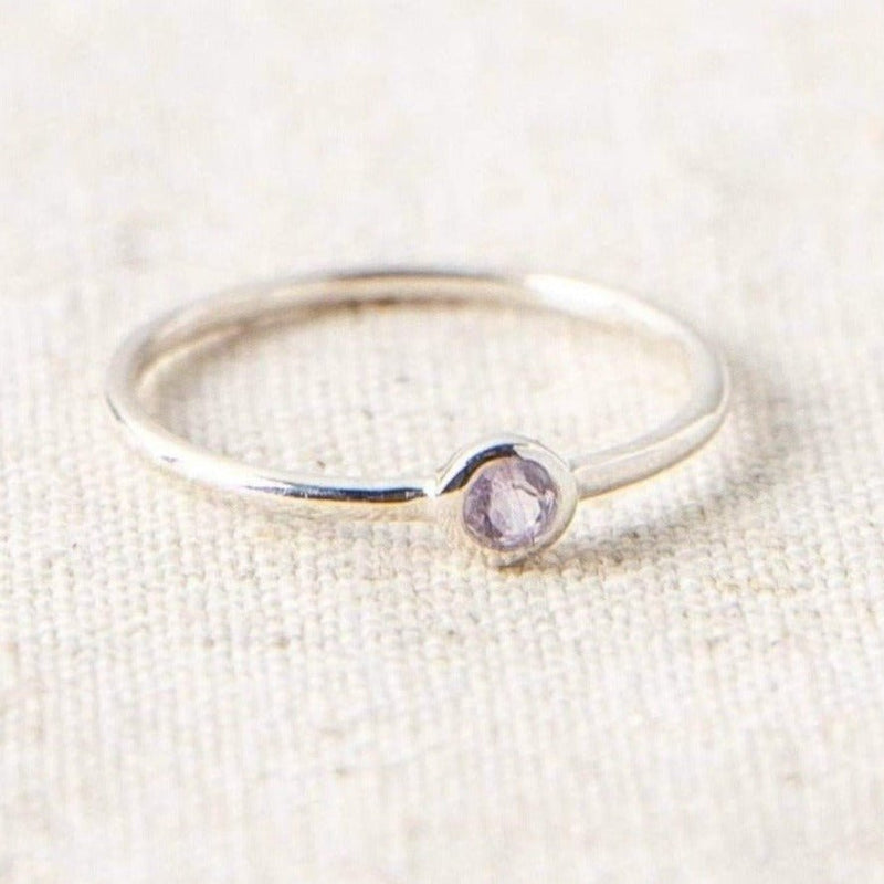 Amethyst Silver or Gold Ring by Tiny Rituals - A Girl's Gotta Spa!