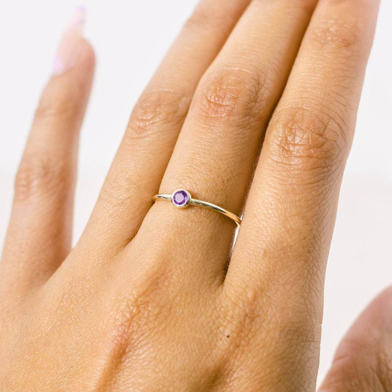 Amethyst Silver or Gold Ring by Tiny Rituals - A Girl's Gotta Spa!