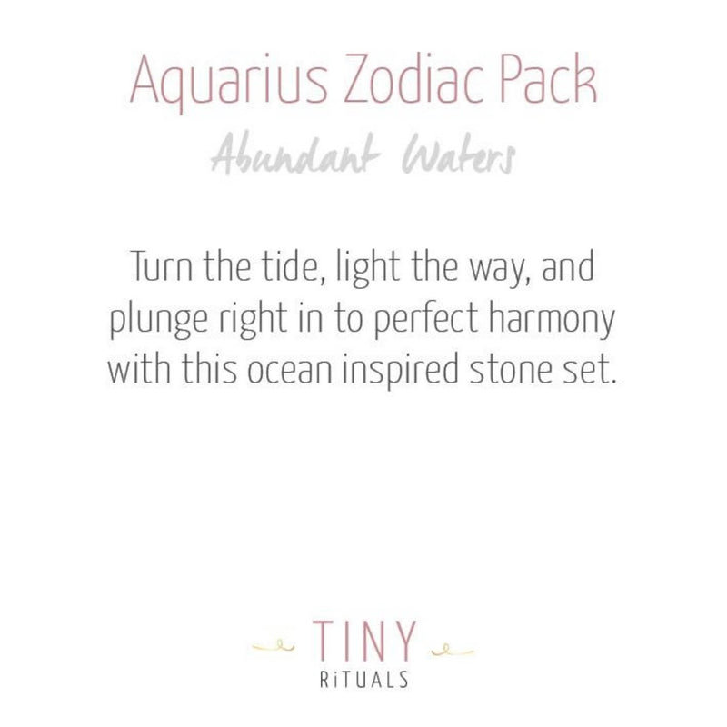 Aquarius Bracelet Set by Tiny Rituals - A Girl's Gotta Spa!