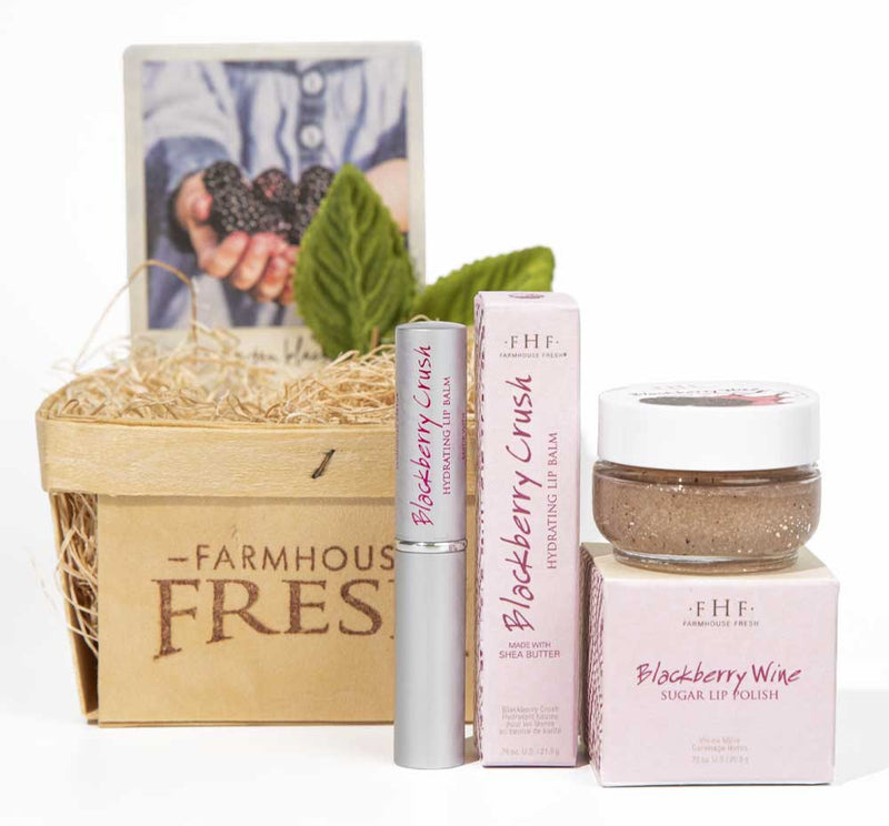 Blackberry Lip Gift Basket by FarmHouse Fresh skincare - A Girl's Gotta Spa!