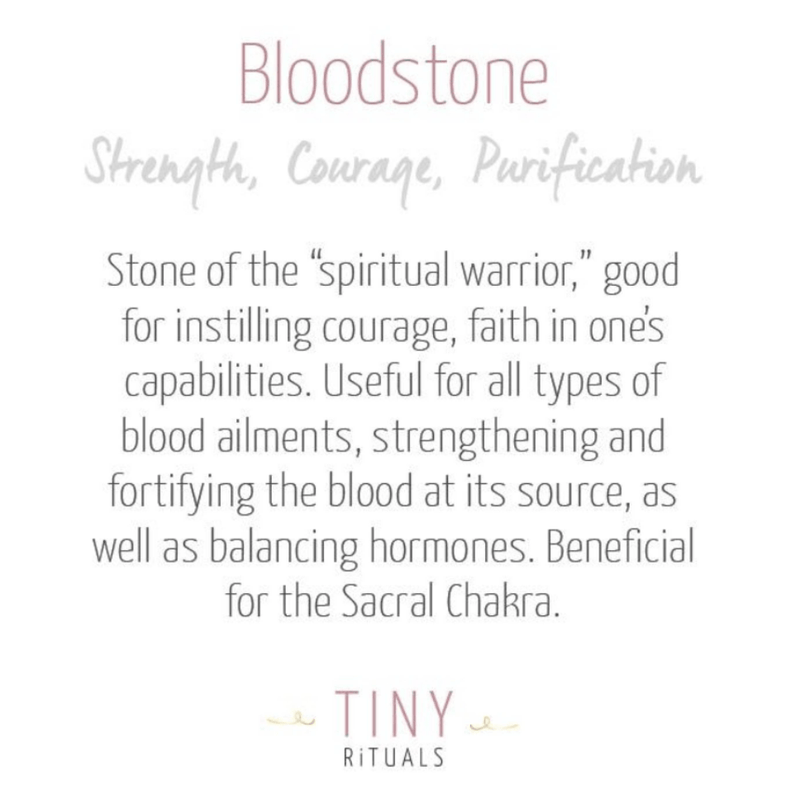 Bloodstone Silver or Gold Ring by Tiny Rituals - A Girl's Gotta Spa!