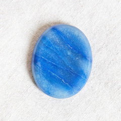 Blue Aventurine Worry Stone by Tiny Rituals - A Girl's Gotta Spa!