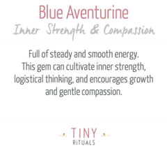 Blue Aventurine Worry Stone by Tiny Rituals - A Girl's Gotta Spa!