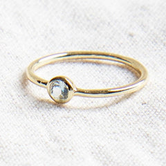 Blue Topaz Silver or Gold Ring by Tiny Rituals - A Girl's Gotta Spa!