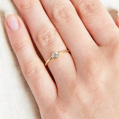 Blue Topaz Silver or Gold Ring by Tiny Rituals - A Girl's Gotta Spa!