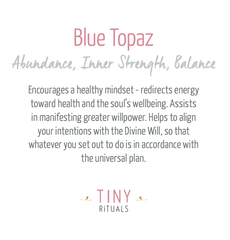 Blue Topaz Silver or Gold Ring by Tiny Rituals - A Girl's Gotta Spa!