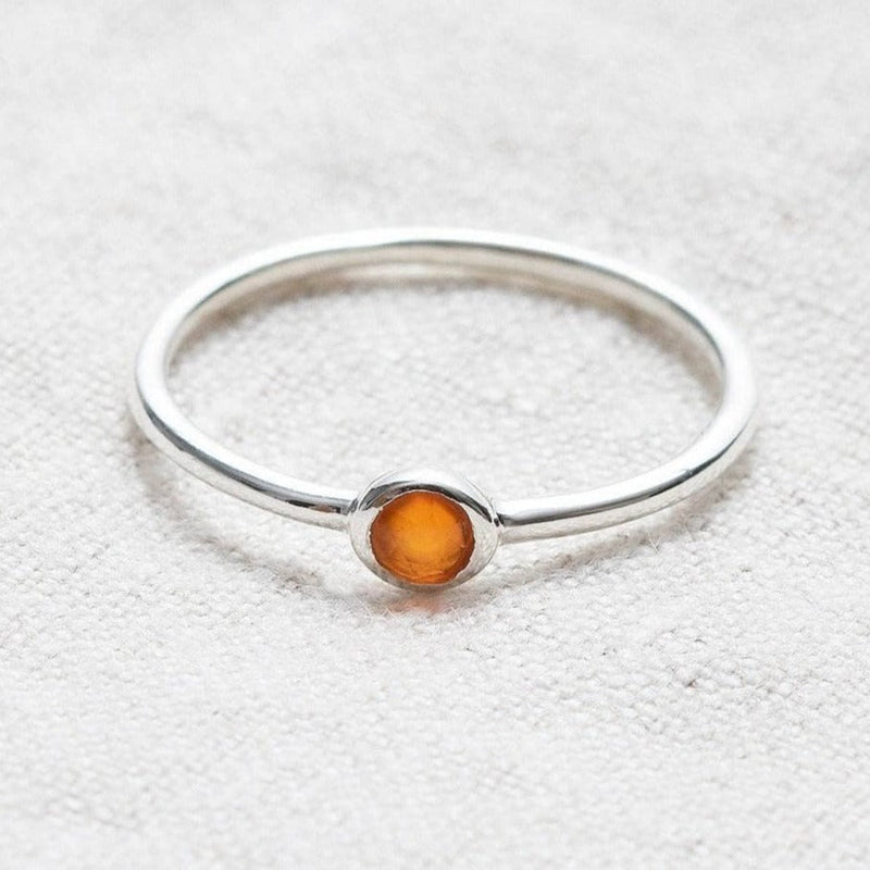 Carnelian Silver or Gold Ring by Tiny Rituals - A Girl's Gotta Spa!