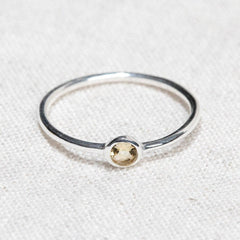 Citrine Silver or Gold Ring by Tiny Rituals - A Girl's Gotta Spa!