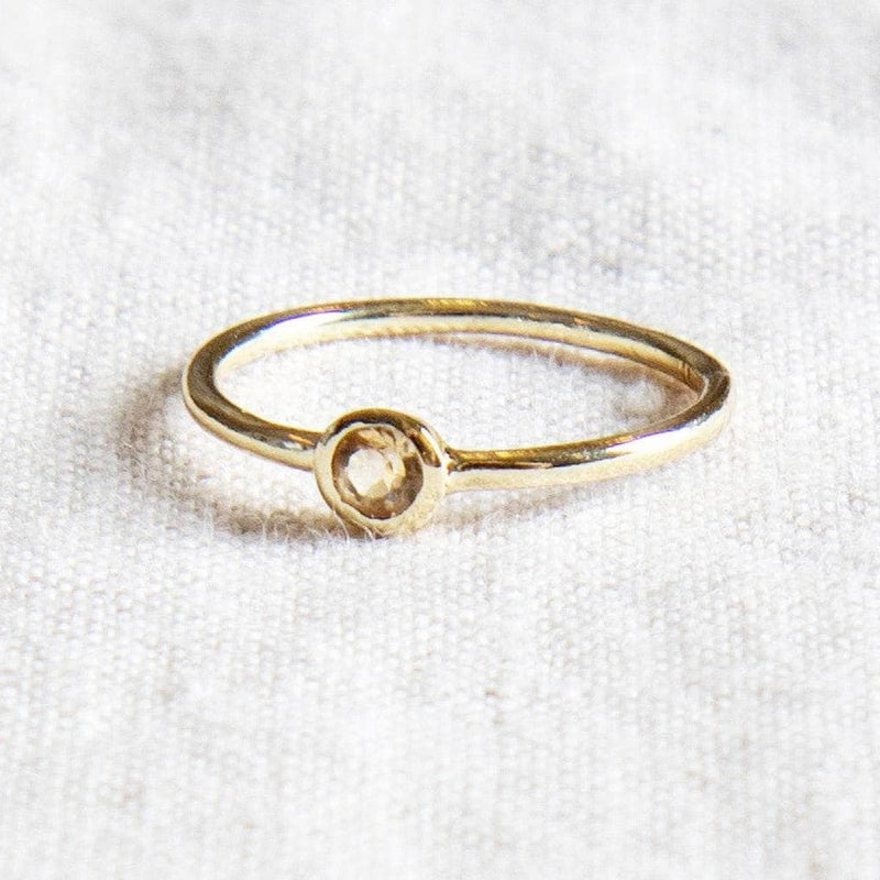 Citrine Silver or Gold Ring by Tiny Rituals - A Girl's Gotta Spa!