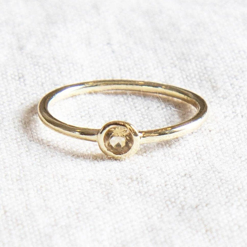 Citrine Silver or Gold Ring by Tiny Rituals - A Girl's Gotta Spa!