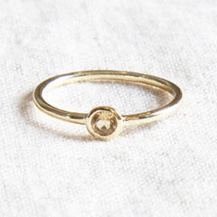 Citrine Silver or Gold Ring by Tiny Rituals - A Girl's Gotta Spa!