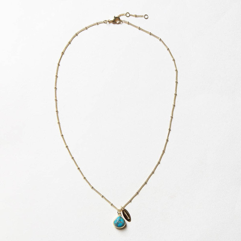 December Turquoise Birthstone Necklace by Tiny Rituals - A Girl's Gotta Spa!