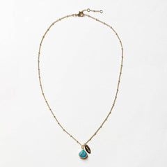 December Turquoise Birthstone Necklace by Tiny Rituals - A Girl's Gotta Spa!