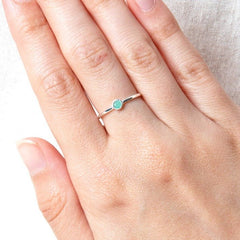 Emerald Silver or Gold Ring by Tiny Rituals - A Girl's Gotta Spa!