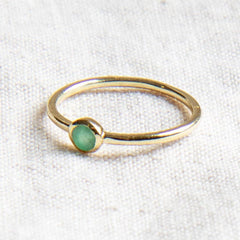 Emerald Silver or Gold Ring by Tiny Rituals - A Girl's Gotta Spa!