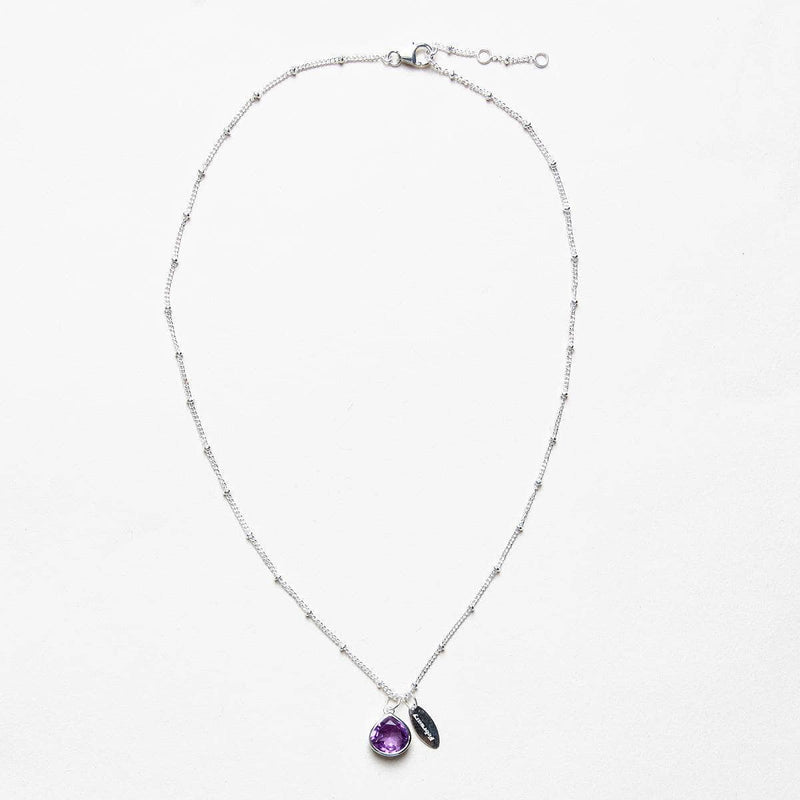 February Amethyst Birthstone Necklace by Tiny Rituals - A Girl's Gotta Spa!