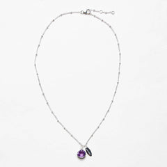 February Amethyst Birthstone Necklace by Tiny Rituals - A Girl's Gotta Spa!