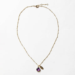 February Amethyst Birthstone Necklace by Tiny Rituals - A Girl's Gotta Spa!