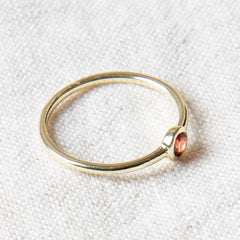 Garnet Silver or Gold Ring by Tiny Rituals - A Girl's Gotta Spa!