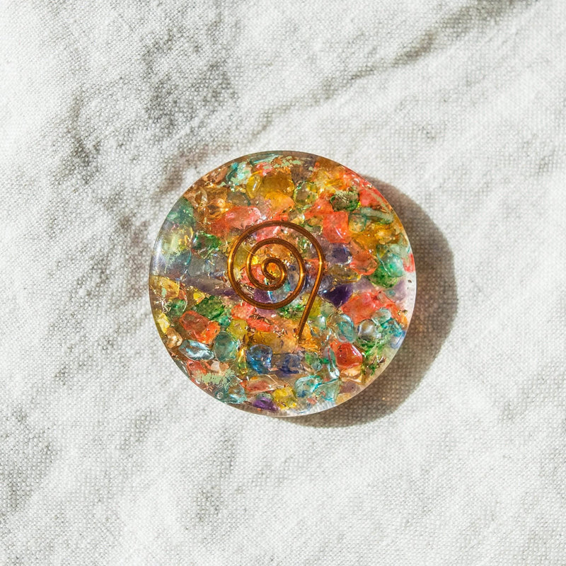 Gemstone Orgone Disc by Tiny Rituals - A Girl's Gotta Spa!