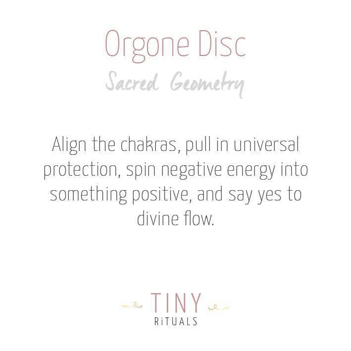 Gemstone Orgone Disc by Tiny Rituals - A Girl's Gotta Spa!