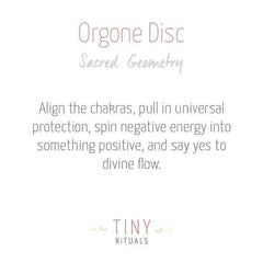 Gemstone Orgone Disc by Tiny Rituals - A Girl's Gotta Spa!