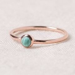 Genuine Malachite Silver, Gold or Rose Gold Ring by Tiny Rituals - A Girl's Gotta Spa!