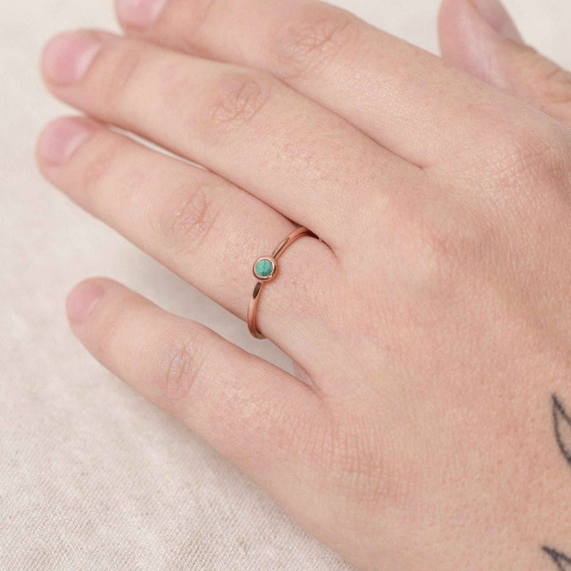 Genuine Malachite Silver, Gold or Rose Gold Ring by Tiny Rituals - A Girl's Gotta Spa!