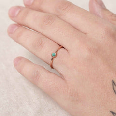 Genuine Malachite Silver, Gold or Rose Gold Ring by Tiny Rituals - A Girl's Gotta Spa!