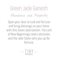 Green Jade Ganesh by Tiny Rituals - A Girl's Gotta Spa!