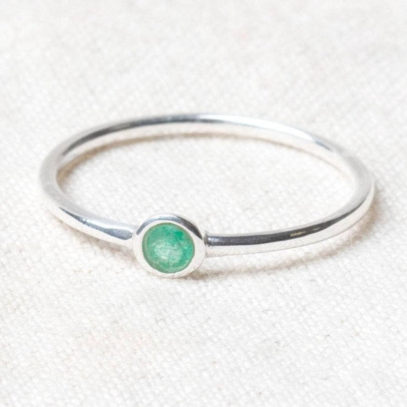 Green Jade Silver or Gold Ring by Tiny Rituals - A Girl's Gotta Spa!