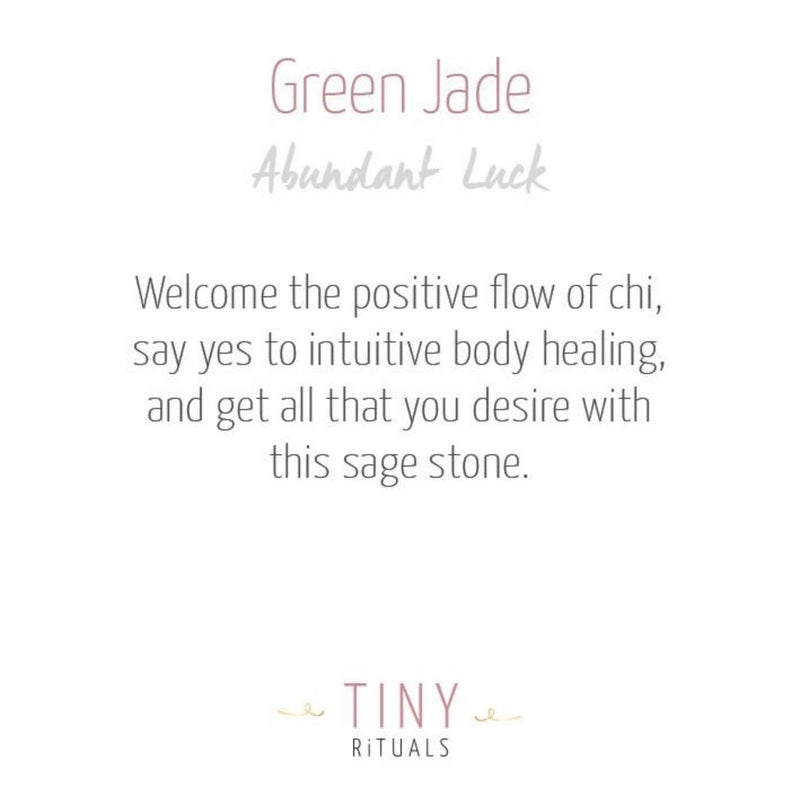 Green Jade Worry Stone by Tiny Rituals - A Girl's Gotta Spa!