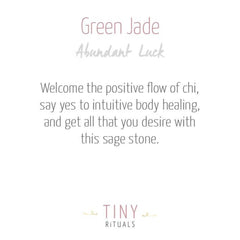 Green Jade Worry Stone by Tiny Rituals - A Girl's Gotta Spa!