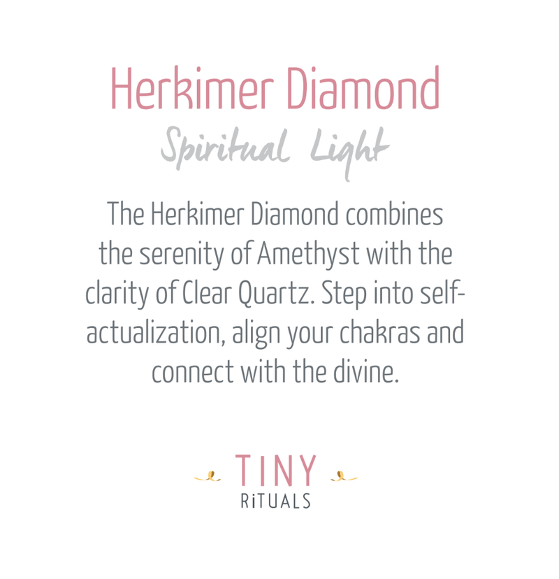 Herkimer Diamond Silver or Gold Ring by Tiny Rituals - A Girl's Gotta Spa!