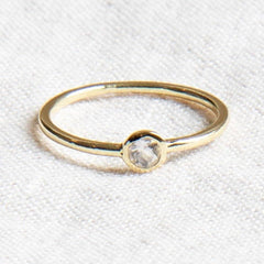 Herkimer Diamond Silver or Gold Ring by Tiny Rituals - A Girl's Gotta Spa!