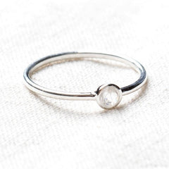 Herkimer Diamond Silver or Gold Ring by Tiny Rituals - A Girl's Gotta Spa!