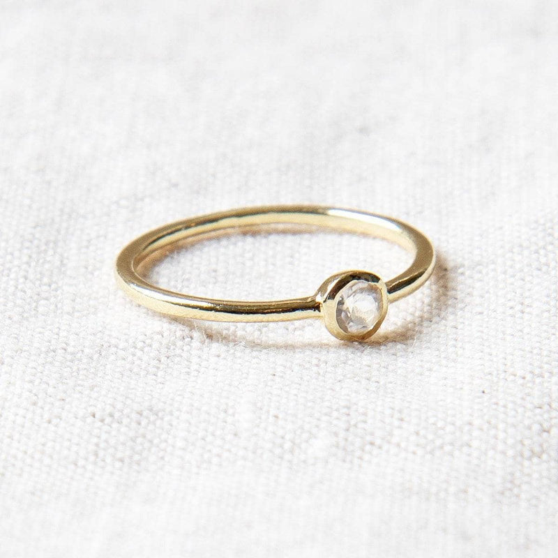 Herkimer Diamond Silver or Gold Ring by Tiny Rituals - A Girl's Gotta Spa!