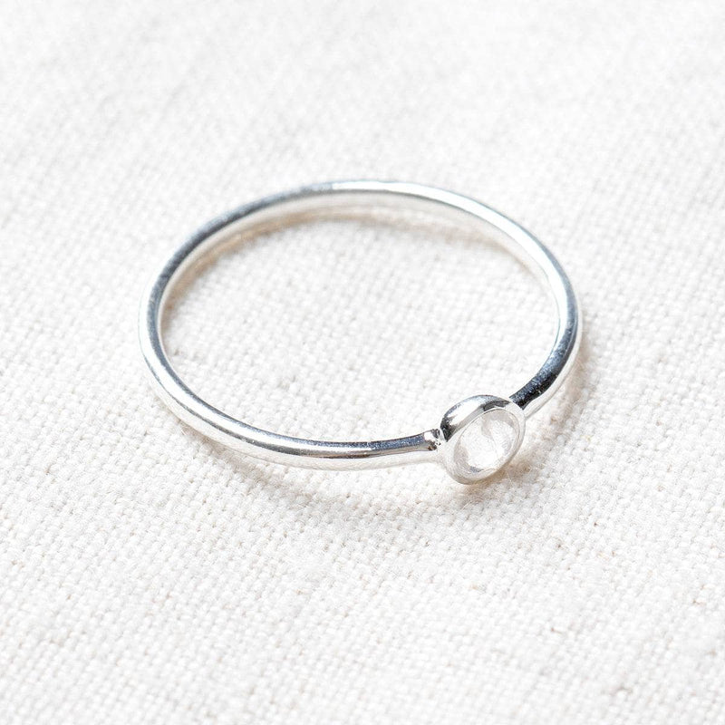 Herkimer Diamond Silver or Gold Ring by Tiny Rituals - A Girl's Gotta Spa!