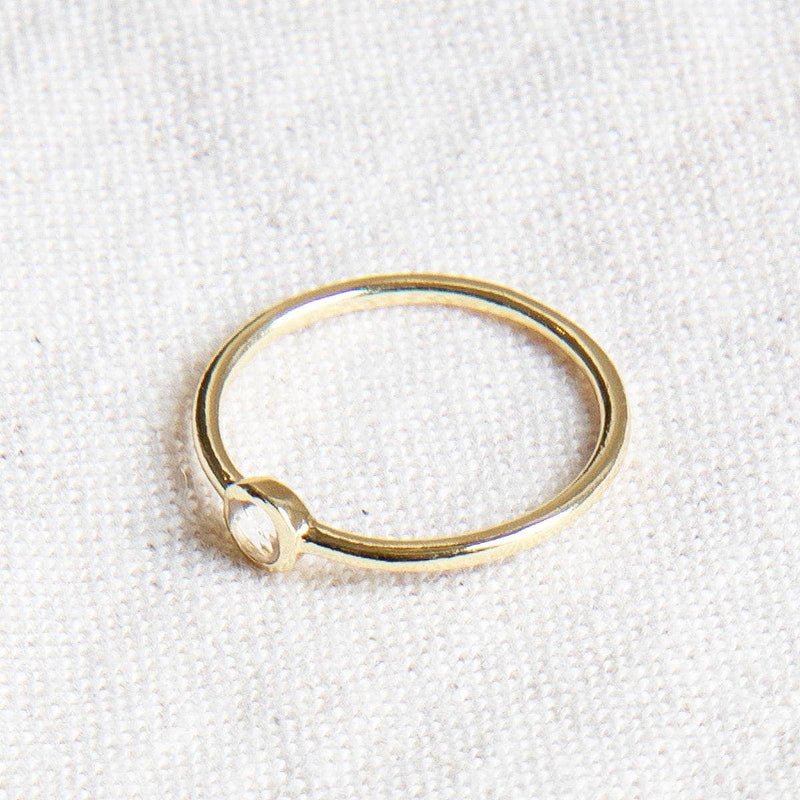 Herkimer Diamond Silver or Gold Ring by Tiny Rituals - A Girl's Gotta Spa!