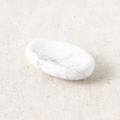 Howlite Worry Stone by Tiny Rituals - A Girl's Gotta Spa!