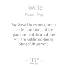 Howlite Worry Stone by Tiny Rituals - A Girl's Gotta Spa!