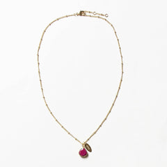 July Ruby Birthstone Necklace by Tiny Rituals - A Girl's Gotta Spa!