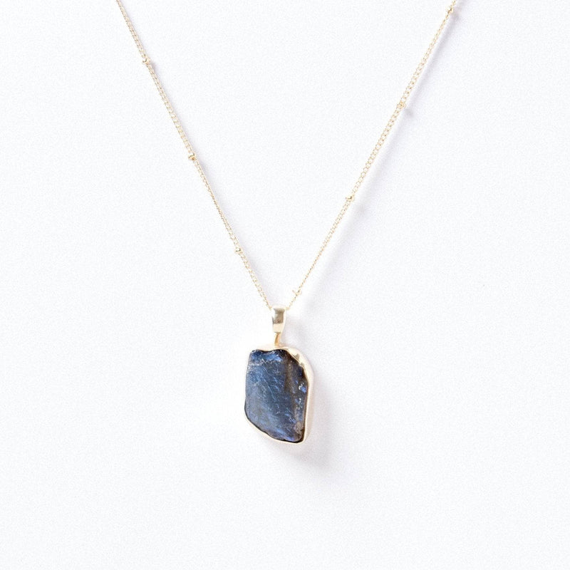 Labradorite Raw Crystal Necklace by Tiny Rituals - A Girl's Gotta Spa!